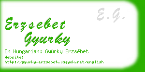 erzsebet gyurky business card